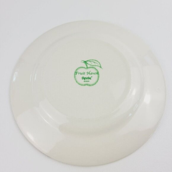 Spode Fruit Haven Salad Plate Butterfly Bee Fruit & Leaves, Fall Autumn Dishes - Picture 7 of 12